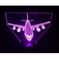 HNFSLIUHAO Hnfsliuhao Night Lights Remote Control Air Plane 3D Light Led Table Lamp Illusion Night Light 7...