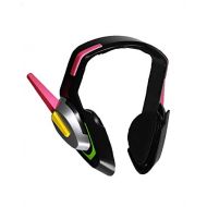 HNNS OW D.Va Headset Hana Song Cosplay Costume Accessories Analog Gaming Props Pink