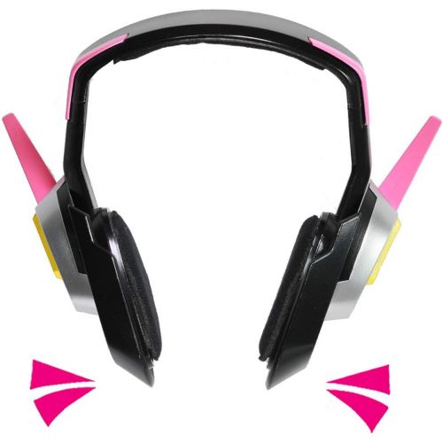  HNNS OW D.Va Headset Hana Song Cosplay Costume Accessories Analog Gaming Props Pink