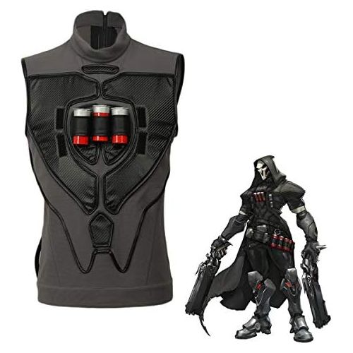  HNNS Halloween Reaper Waistcoat OW Deluxe Cosplay Costume Gabriel Reyes Game Anime Vest