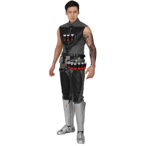  HNNS Halloween Reaper Waistcoat OW Deluxe Cosplay Costume Gabriel Reyes Game Anime Vest