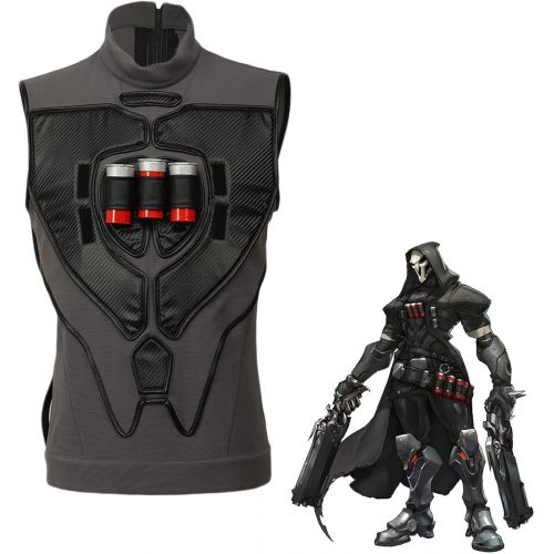  HNNS Halloween Reaper Waistcoat OW Deluxe Cosplay Costume Gabriel Reyes Game Anime Vest