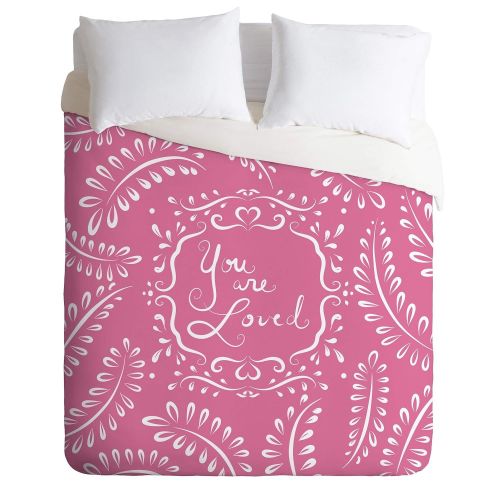  HNU 4 Piece Modern Alphabets Character Design Quotes Sayings Pattern Zipper Closure Twin Xl Pink White Duvet Cover Set Bright Colors Girls Bedding Contemporary Decorative Tote Bag Soft