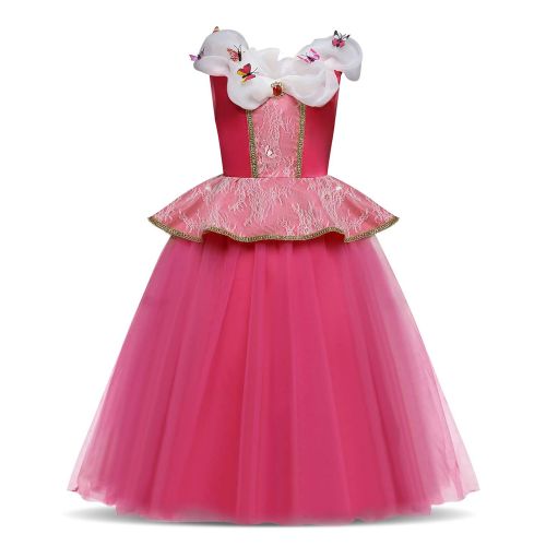  HNXDYY Girls Princess Cosplay Cinderella Costume Birthday Party Butterfly Outfit 3-8 Years Kids Fancy Dress