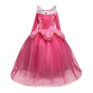 HNXDYY Aurora Princess Dress Girls Party Carnival Cosplay Fancy Costume