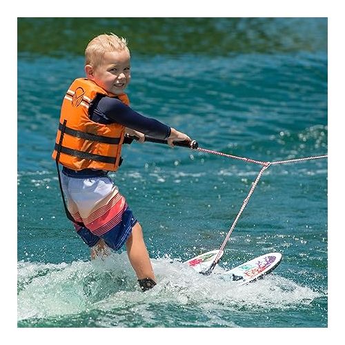  HO Sports Hot Shot Kids Water Ski Trainers with Bar & Rope - Ultimate Training Water Skis System, 48”, Youth and Kids up to 70 lbs