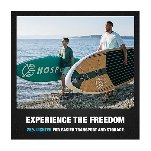  HO Sports Tarpon Inflatable Paddleboard iSUP - Versatile, Durable, Widebody and Stable Stand-Up Paddleboard - Adjustable Paddle, Hand Pump & Backpack Included