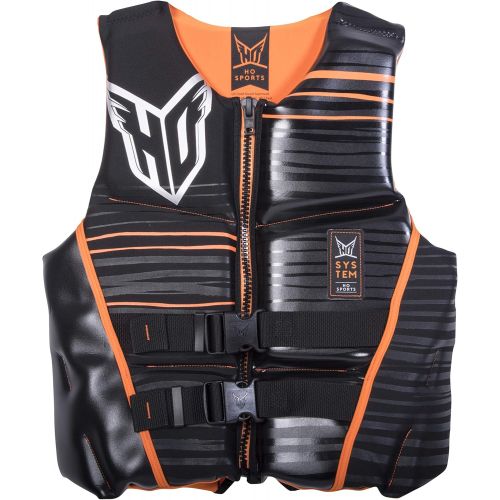  HO Sports 2019 Mens System Neo Ski Wakeboard Wakesurf Vest Jacket, Small, Medium, Large, XLarge, XXLarge