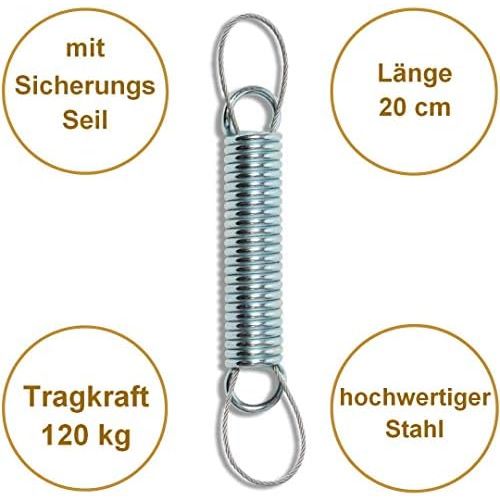  Besuchen Sie den HOBEA-Germany-Store HOBEA-Germany Hangesessel Aufhangung, Befestigungsset, Hangesessel Zubehoer, Befestigung mit Stahlfeder Aufhangungsset