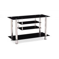 HODEDAH IMPORT Hodedah 39 Wide Glass TV Stand