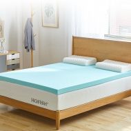 HOFISH 2 Inches Gel Infused Memory Foam Mattress Topper, CertiPUR-US Certified Foam, Queen