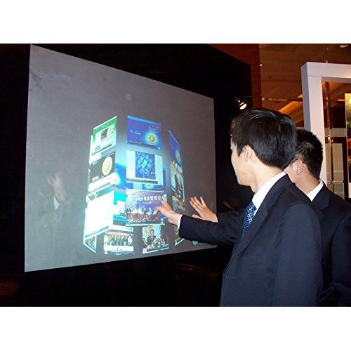  HOHO] Holographic Rear Projection Screen Film Office Presentation Projection Screens 60x40 (Transparent)