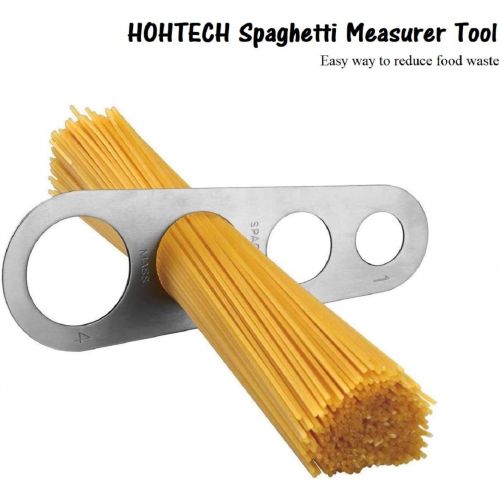  HOHT Spaghetti Portionierer; Spaghettimass aus Edelstahl Pasta Massnahme Kuechenhelfer Werkzeuge