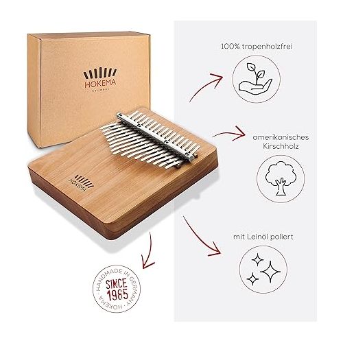  Kalimba B17 C Major - The Original Handmade in Germany - Thumb Piano - Easy to Learn Musical Instrument - Perfect for Beginners - Thumb Piano Equally for Children and Professionals