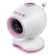 HOLABABY Smart Video Baby Monitor Nanny Camera with 2 Way Audio & Lullabies,Projection,Room Temperature Sensor,Infrared Night Vision,7 Color Night Light(Pink)