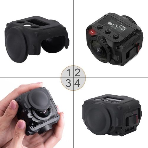  Protective Lens Cover for Garmin Virb 360 Camera, Silicone Case for Garmin Virb 360 Rugged Waterproof 360-degree Camera by HOLACA