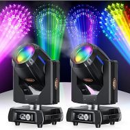 2Pcs 380W Moving Head Light, 13 Gobos 13 Colors Rainbow Effect Dj Lights Stage Lighting, 16 Channels DMX 512 and Sound Activated for Wedding DJ Live Show Bar