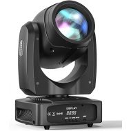 HOLDLAMP Moving Head Light 100W DJ Lights with 18-Facet Prism Gobos and 7 Colors Plus One Open LED Beam Lighting by Sound Activated DMX Control for Wedding Disco Party Church Live Show Bar