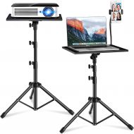 [아마존베스트]HOLDOOR Laptop Tripod, Laptop Stand Adjustable Height 17.7 to 47.2 Inch with Gooseneck Phone Holder, Portable Projector Stand Tripod, Detachable Computer DJ Equipment Holder Mount