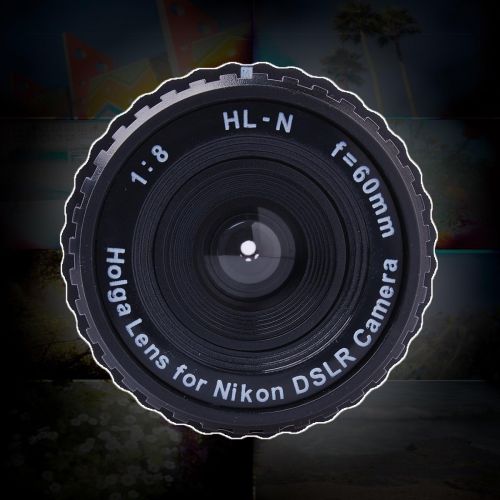  Holga 60mm f/8 Lens for Nikon DSLR (Black)