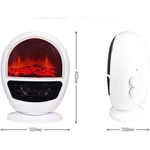  HOLPPO URG Electric Fire, Electric Cooker, Retro Electric 1.5kw Wood Burner Heater Stove Fire Freestanding Wood Fireplace LED Light Adjustable Temperature URG