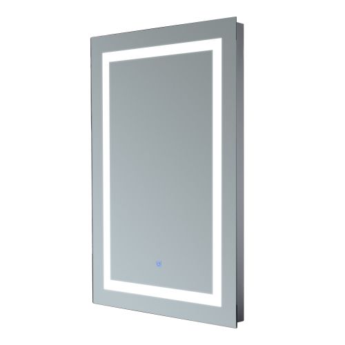  HOMCOM Vertical 32 LED Illuminated Bathroom Wall Mirror - Outline LEDs