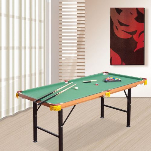  HOMCOM 4.5 Portable Folding Compact Mini Billiards Table with Full Game Accessory Set