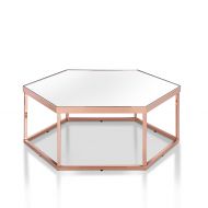 HOMES: Inside + Out YNJ-17906C17 Sadah Coffee Table Rose Gold Tone