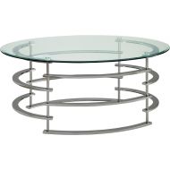 HOMES: Inside + Out IDF-4359CRM-C Natalie Coffee Table, Chrome
