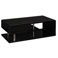 HOMES: Inside + Out IDF-4057BK-C Aaron Coffee Table Black