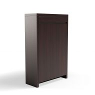 HOMES: Inside + Out ioHOMES Zoe 5-Shelf Shoe Cabinet with Drawer, Cappuccino