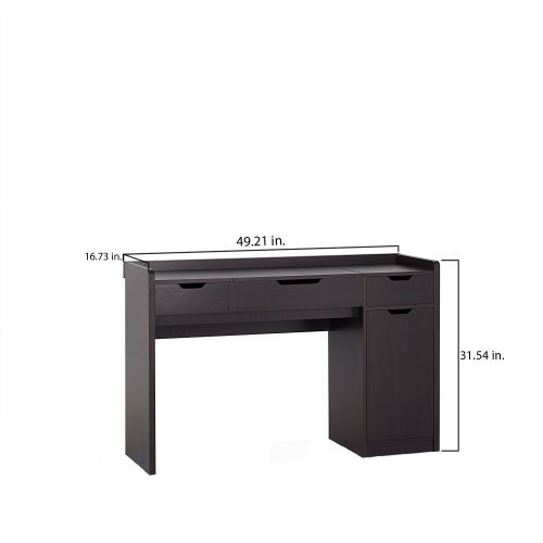  HOMES: Inside + Out ioHOMES Krister Modern Vanity Table, Espresso