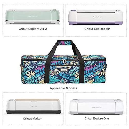  [아마존 핫딜] HOMEST Lightweight Carrying Case Compatible with Cricut Explore Air 2, Cricut Maker, Cricut Explore Air, Floral (Patent Design)