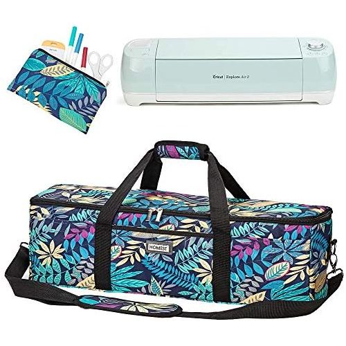  [아마존 핫딜] HOMEST Lightweight Carrying Case Compatible with Cricut Explore Air 2, Cricut Maker, Cricut Explore Air, Floral (Patent Design)