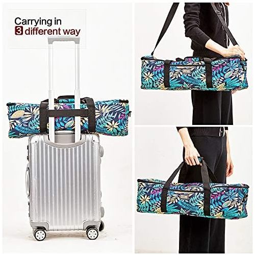  [아마존 핫딜] HOMEST Lightweight Carrying Case Compatible with Cricut Explore Air 2, Cricut Maker, Cricut Explore Air, Floral (Patent Design)