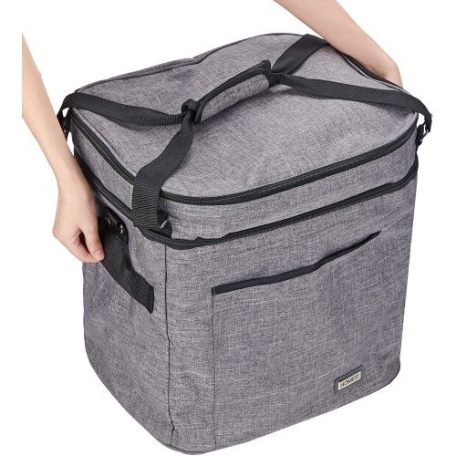  HOMEST Carrying Bag for Ninja Foodi 9-in-1 Pressure, Slow Cooker, Air Fryer with 6.5-8 Quart, Insulated Travel Carrier with Easy to Clean Lining, Top Zip Compartment and Accessory