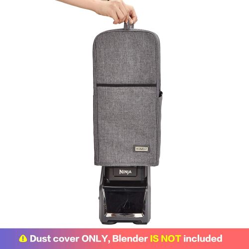  [아마존베스트]HOMEST Blender Dust Cover with Accessory Pocket Compatible with Ninja Foodi, Black (Patent Pending)