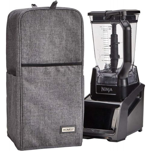  [아마존베스트]HOMEST Blender Dust Cover with Accessory Pocket Compatible with Ninja Foodi, Black (Patent Pending)