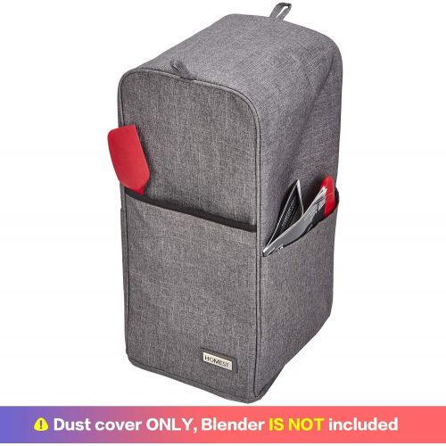  [아마존베스트]HOMEST Blender Dust Cover with Accessory Pocket Compatible with Ninja Foodi, Black (Patent Pending)