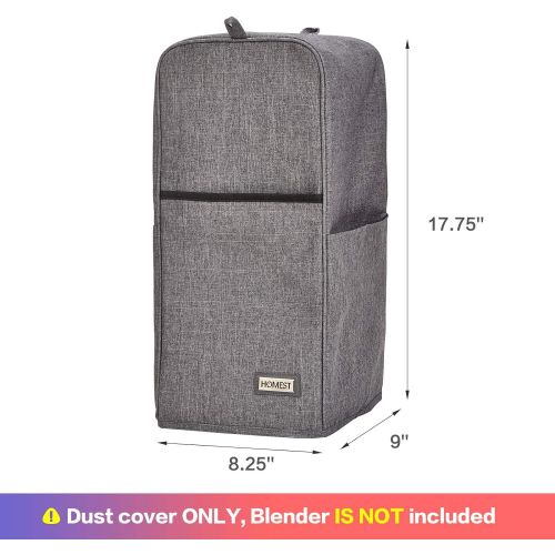  [아마존베스트]HOMEST Blender Dust Cover with Accessory Pocket Compatible with Ninja Foodi, Black (Patent Pending)