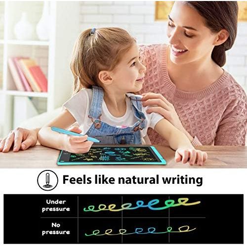  [아마존베스트]HOMESTEC LCD Writing Board, 8.5 Inches, Colourful Display, Childrens Laptop for Notes/Drawing, Optimal Paper Replacement, Childrens Toys, 3 Years and Above