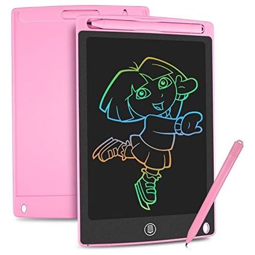  [아마존베스트]HOMESTEC LCD Writing Board, 8.5 Inches, Colourful Display, Childrens Laptop for Notes/Drawing, Optimal Paper Replacement, Childrens Toys, 3 Years and Above