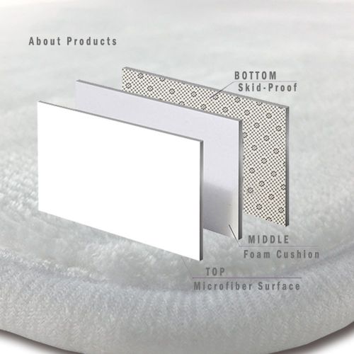  HOMESTORES Thicken Skidproof Toilet Seat U Shaped Cover Bath Mat Lid Cover