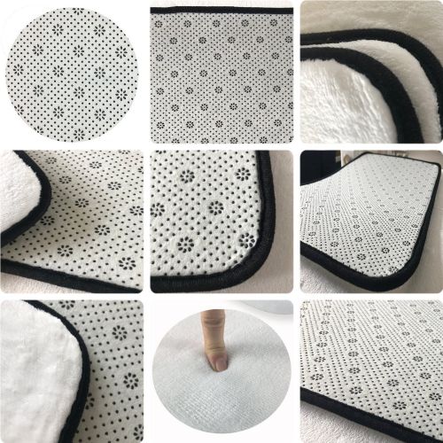  HOMESTORES Memory Foam Bath Kitchen Mat For Bathroom - Retro Baseball Shower Spa Rug Entrance Door Mats Home Decor With Non Slip Backing 17x24 Inch