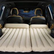 HOMETAK Car Air Mattress Bed for SUV Trunk Long Size 77 Inflatable Pad Camping with Electric Pump Thickened Minivan Truck Quick Inflation/Deflation Tent (Light Brown)