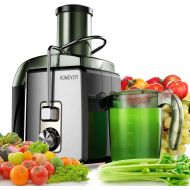 HOMEVER Juicer Machine Easy to Clean, 800W Centrifugal Juice Extractor with 3 Speeds, Big Mouth 3 Feed Chute Quick Juicing for Vegetable and Fruit, BPA-Free, Stainless Steel Filter
