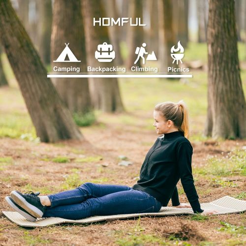  HOMFUL Foam Camping Pads Ultralight Sleeping Mat Folded Foam Closed Cell Sleeping Pad for Backpacking Hiking Outdoor