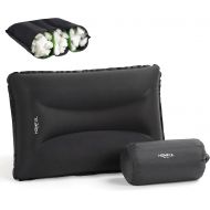 HOMFUL Camping Pillow Self Inflatable Ultralight Pillow for Neck Lumber Support Backpacking Pillow Travel Air Pillows for Camping Hiking Backpacking, Black