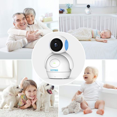  HOMIEE 720P Digital Baby Monitor Camera Exclusive for HOMIEE Baby Monitor, Sound & Temperature Alert, VOX, Two Way Audio and Baby Lullabies, Night Vision with 1000ft Range (Additio
