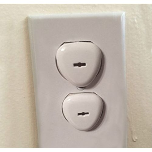  HOMMALY Electric Outlet Plugs Covers Baby Proofing(24 Plug + 5 Keys),Baby Safety ElectricalProtector Caps Kit for Toddlers Child